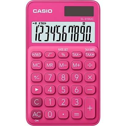 Casio SL-310UC Calculadora de bolsillo rojo