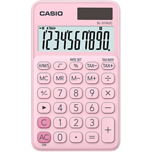 Casio SL-310UC Calculadora de bolsillo, rosa Casio SL-310UC Calculadora de bolsillo, rosa