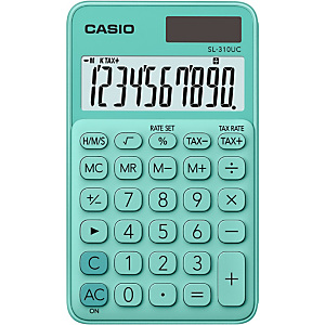 Casio SL-310UC Calculadora de bolsillo, verde Casio SL-310UC Calculadora de bolsillo, verde