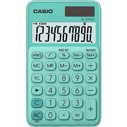Casio SL-310UC Calculadora de bolsillo verde