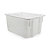 Cassa chiusa bianca sovrapponibile ed impilabile 550 x 430 x 310 mm - 50 litri - 1
