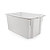 Cassa chiusa bianca sovrapponibile ed impilabile 550 x 430 x 310 mm - 50 litri - 6