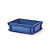 Cassetta in plastica impilabile e sovrapponibile blu 400 x 300 x 120 mm - 12 litri - 1