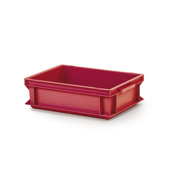 Cassetta in plastica impilabile e sovrapponibile blu 400 x 300 x 120 mm - 12 litri - 3