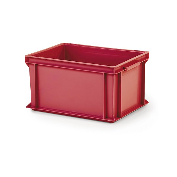 Cassetta in plastica impilabile e sovrapponibile blu 400 x 300 x 120 mm - 12 litri - 5