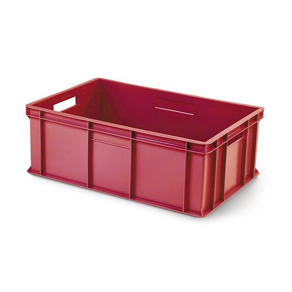 Cassetta in plastica impilabile e sovrapponibile blu 400 x 300 x 120 mm - 12 litri - 8