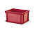 Cassetta in plastica impilabile e sovrapponibile rossa 400 x 300 x 220 mm - 22 litri - 1