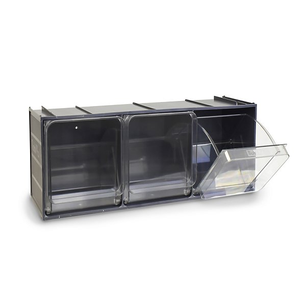 Cassettiera modulare componibile blu 600 x 240 x 300 mm con 2 cassetti basculanti - 4
