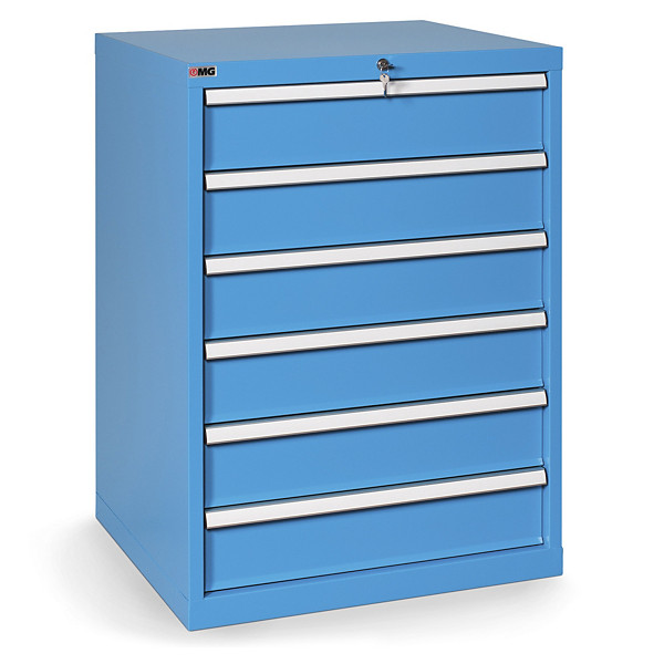 Cassettiera per officina  6 cassetti 71,7 x 64 x 100 cm  serie RX linea MIDI - 1
