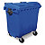 Cassonetto spazzatura blu capacità 770 litri - 1