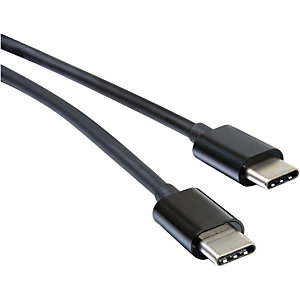 Cavo USB-C - USB-C, 0,75 m, Nero