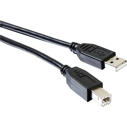 Cavo USB-A - USB-B, 1,5 m, Nero