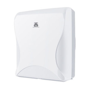 CC PRO Dispenser Essentia per rotoli di carta igienica Maxi Jumbo, 29,72 x 13,48 x 34,5 cm, Bianco