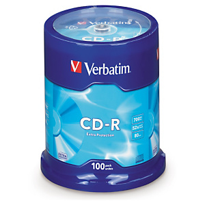 CD-R 52x en spindle VERBATIM CD-R 52x en spindle VERBATIM