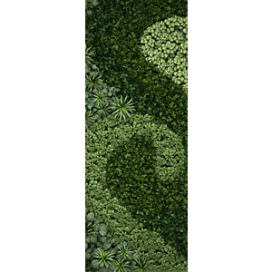 CEANOTHE Pannello termoradiale Decowatt, Muro vegetale, 45 x 120 cm