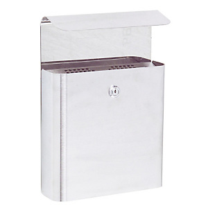 Cendrier extérieur mural inox 1,5 L Cendrier extérieur mural inox 1,5 L