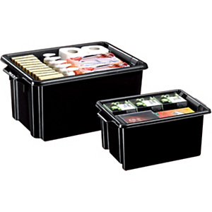 Cep Box Strata Contenitore archivio, Polipropilene, 14,5 l, Nero, 418 x 266 x 193 mm Cep Box Strata Contenitore archivio, Polipropilene, 14,5 l, Nero, 418 x 266 x 193 mm