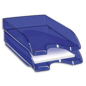 CEP Corbeille à courrier Happy Bleu électrique transparent. Dimensions : L34,5 x H6,4 x P26 cm CEP Corbeille à courrier Happy Bleu électrique transparent. Dimensions : L34,5 x H6,4 x P26 cm