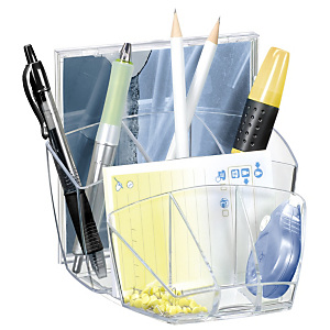 Cep Ice Black Organizer da scrivania 580 i Nero trasparente Cep Ice Black Organizer da scrivania 580 i Nero trasparente
