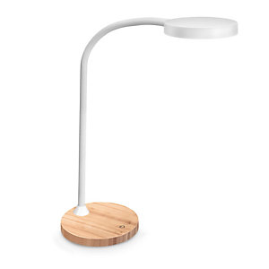 CEP Lampada Flex Desk - a led - con base in legno - bianco