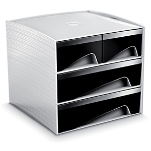 Cep Mini cassettiera ''My Cube'' 2 cassetti piccoli + 2 cassetti grandi - Colore Nero Cep Mini cassettiera ''My Cube'' 2 cassetti piccoli + 2 cassetti grandi - Colore Nero