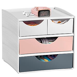 CEP Mini Cassettiera MyCube 3-211 Mineral - 2 cassetti piccoli + 2 grandi - 18,6 x 18,5 x 17,5 cm - multicolore CEP Mini Cassettiera MyCube 3-211 Mineral - 2 cassetti piccoli + 2 grandi - 18,6 x 18,5 x 17,5 cm - multicolore