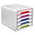 CEP Module de classement SMOOVE Multicolore, 5 étages, format 24 x 32 cm, L36 x H27,1 x P28,8 cm - 1