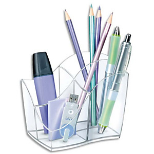 CEP Multipot Ellypse 4 compartiments, Dimensions L11,8 x H9,8 x P8,9 cm, coloris Cristal CEP Multipot Ellypse 4 compartiments, Dimensions L11,8 x H9,8 x P8,9 cm, coloris Cristal