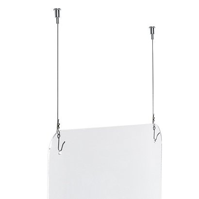 Cep Panneau de protection en Plexiglass à suspendre au plafond - H.99 x L.66 cm - Epaisseur 3 mm - 1