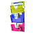 CEP Portariviste da parete Happy, 36,1 x 8,6 x 27 cm, Colori Assortiti trasparenti (confezione 3 pezzi) - 1