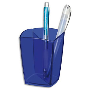 CEP Pot à crayons Happy Bleu électrique transparent, 2 compartiments. Diamètre 7,4 cm, H9,5 cm CEP Pot à crayons Happy Bleu électrique transparent, 2 compartiments. Diamètre 7,4 cm, H9,5 cm