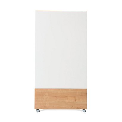 Cep Tableau blanc mobile double face Rocada - Surface magnétique - L.100 x H.195 cm - 1