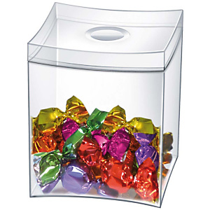 Cep Take A Break Caja para dulces de 0,6 litros y 90 x 90 x 115 mm en poliestireno transparente Cep Take A Break Caja para dulces de 0,6 litros y 90 x 90 x 115 mm en poliestireno transparente