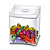 Cep Take A Break Caja para dulces de 0,6 litros y 90 x 90 x 115 mm en poliestireno transparente - 2