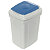 CERVIC Eco-Lid, Contenedor para recogida selectiva de papel, polipropileno, 42 l, gris y azul - 1