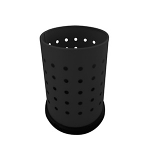 Cestino gettacarta, Ø 24,5 x h 34 cm, Capacità 15 litri, Nero Cestino gettacarta, Ø 24,5 x h 34 cm, Capacità 15 litri, Nero