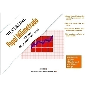 CG Bloc de dibujo, milimetrado, A4, 50 hojas, Mod. 500