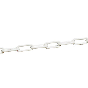 Chaine polyéthylène usage courant diamètre 8 mm x 5 m blanc Chaine polyéthylène usage courant diamètre 8 mm x 5 m blanc