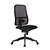 Chaise de bureau Terence maille/tissu Noir - Dossier avec hauteur réglable et Roulettes - 4