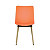 Chaise coque Mia - Orange / Pieds bois - 3