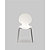 Chaise coque plastique empilable Naémie en polypropylène blanc, pieds chromés (Lot de 4) - 1
