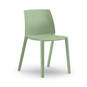 Chaise d’extérieur Olga sans accoudoirs en polypropylène – Vert