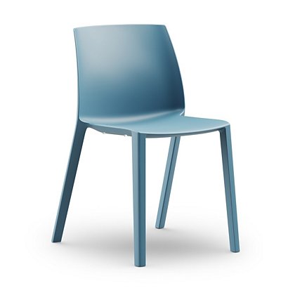 Chaise d’extérieur OLGA Polypropylène Bleu - Dossier - 1