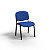 Chaise de réunion et d’accueil First - Tissu Bleu - 3
