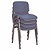 Chaise de réunion & visiteur First - Tissu Bleu - Pieds Noir - lot de 4 - 4