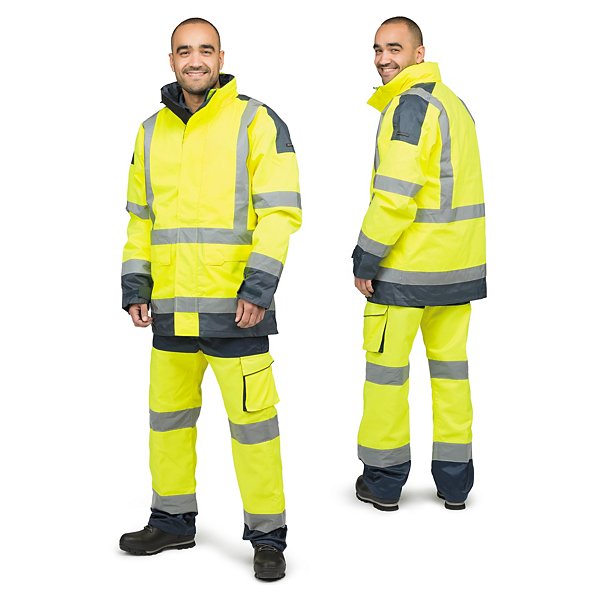 Chaqueta de trabajo alta visibilidad amarillo flou L - 2