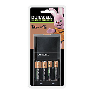 Chargeur Duracell Hi-Speed Advanced 2 piles AA et 2 piles AAA