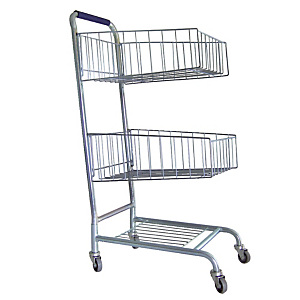 Chariot courrier 2 paniers - charge 30 kg Chariot courrier 2 paniers - charge 30 kg