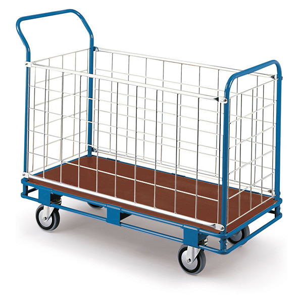 Chariot à côtés grillagés amovibles 110x53,5x91,5 cm 250 kg