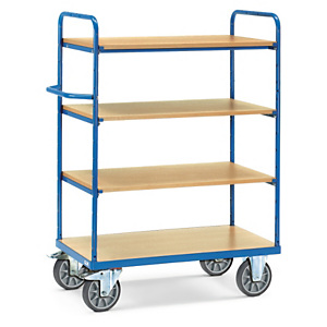 Chariot haut à plateaux bois, modulable Chariot haut à plateaux bois, modulable